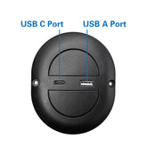 Fruhdi 2 Button 5 Pin Power Recliner Electric Sofa Switch Hand Control Controller Replacement with USB Type A and C Port