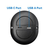 Fruhdi 2 Button 5 Pin Power Recliner Electric Sofa Switch Hand Control Controller Replacement with USB Type A and C Port