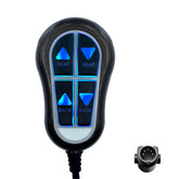 Fruhdi 4 Button 5 Pin Remote Replacing ZK1300-HC Hand Control Switch Replacement with Backlight for Lift Chair Power Recliner