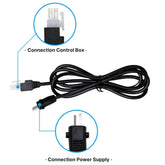 Fruhdi Adjustable Bed Base Input Power Cord Calbe for Tempurpedic Ergo Power Prong