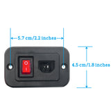 Fixed DC Power Socket Replacement with Switch for Power Recliner Sofa Lift Chairs