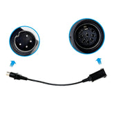 Fruhdi 2 Conversion Cable Round 4 Male Pin to 8 Female Pin Style Connectors for Richmat Control Box