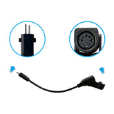 Fruhdi 2 Pin Male to Round 5 Pin Female Conversion Cable Connectors for Battery Adapter Power Supply