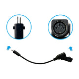 Fruhdi 2 Pin Male to Round 5 Pin Female Conversion Cable Connectors for Battery Adapter Power Supply