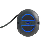 Fruhdi Oval 2 Button 5 Pin Switch Remote Control Replacement with USB and Blue Light for Power Recliner Electric Chairs