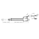 Fruhdi Power Recliner Lift Chairs Kaidi Linear Actuator Model KDYJT006-20 Motor Replacement