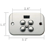 Fruhdi Power Recliner Lift Chair Raffel Systems 5 Button 5 Pin Switch Hand Control Model CTR UR2 08 BA Replacement with USB