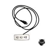 Fruhdi Power Recliner Electric Sofa 2 Button 5 Pin Hand Control Switch with USB Type A and C Port Replacement