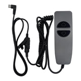 Grey 2 Button 5 Pin Prong Hand Control Handset Remote with Backlight for Lift Chairs Power Recliner