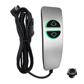 Grey 2 Button 5 Pin Prong Hand Control Handset Remote with Backlight for Lift Chairs Power Recliner