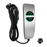 Grey 2 Button 5 Pin Prong Hand Control Handset Remote with Backlight for Lift Chairs Power Recliner