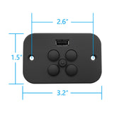 Fruhdi Power Recliner Lift Chair Raffel Systems 5 Button 5 Pin Switch Hand Control Switch Model CTR UR2 08 A BR Replacement with USB