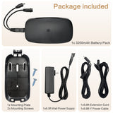 Fruhdi Power Recliner ZBPOWER 3300mAh Wireless Rechargeable Battery Pack Kits with Wall Power Supply Extension Cord and Y Power Cable