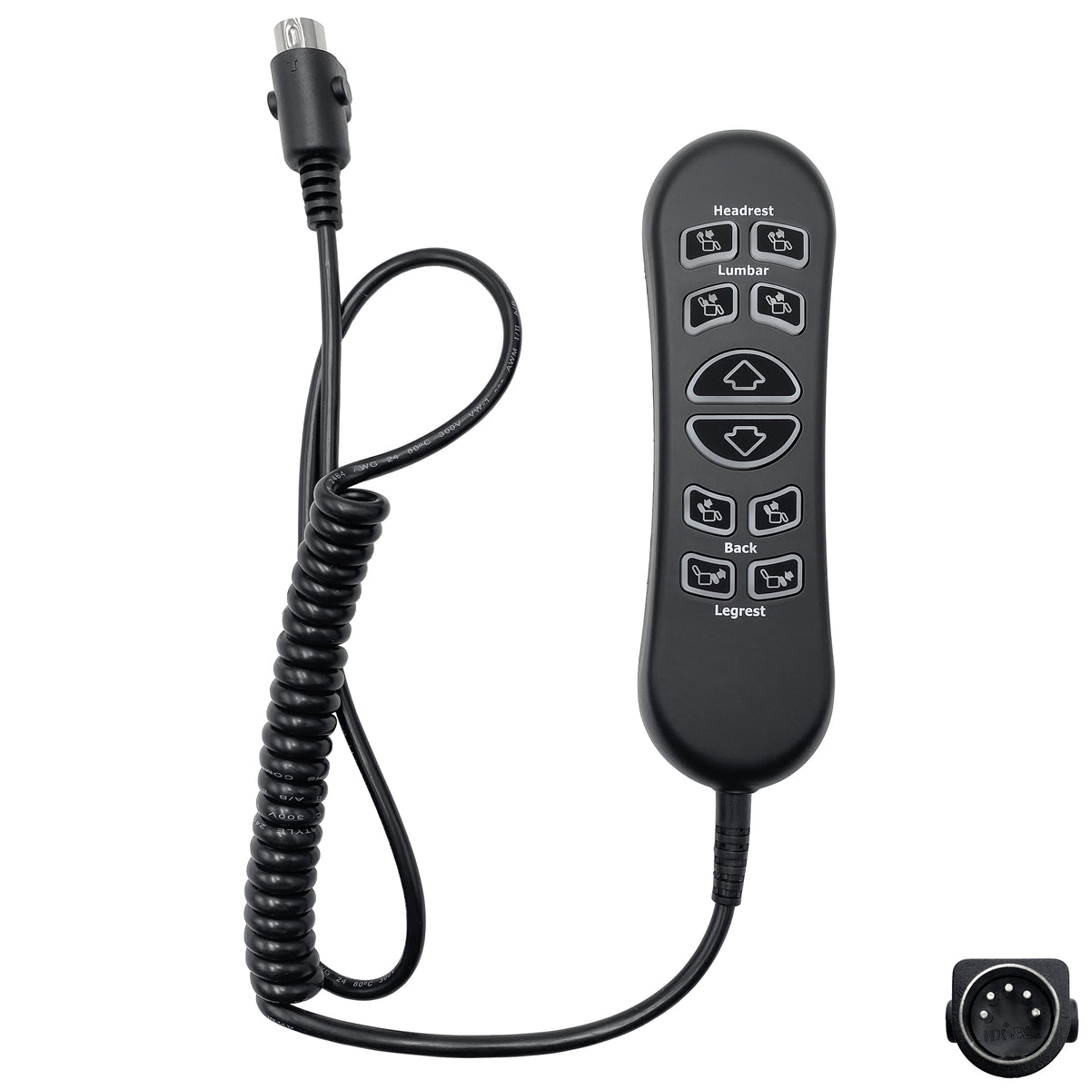 10 Button 5 Pin Lift Chair Remote Replaces Model HDW310-KBA HSW310-B-KBA Hand Control Switch for Power Recliner