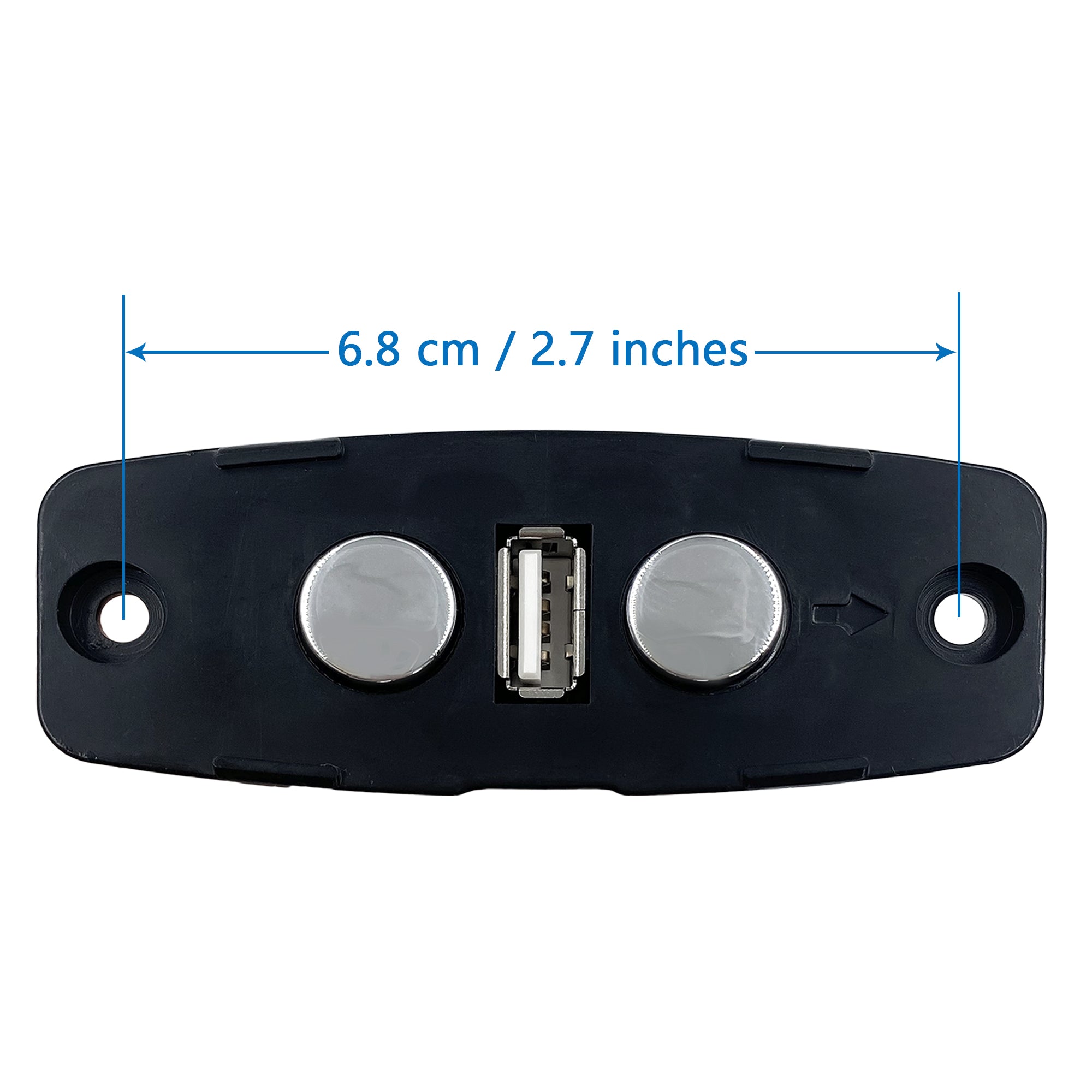 Fruhdi 2 Button 5 Pin Mulin Switch Model MLSK42-A3 Hand Controller with USB Replacement for Power Recliner