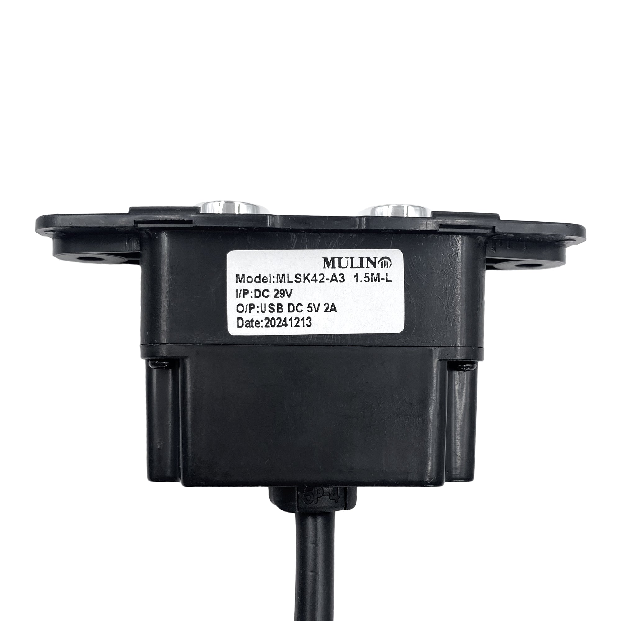 Fruhdi 2 Button 5 Pin Mulin Switch Model MLSK42-A3 Hand Controller with USB Replacement for Power Recliner