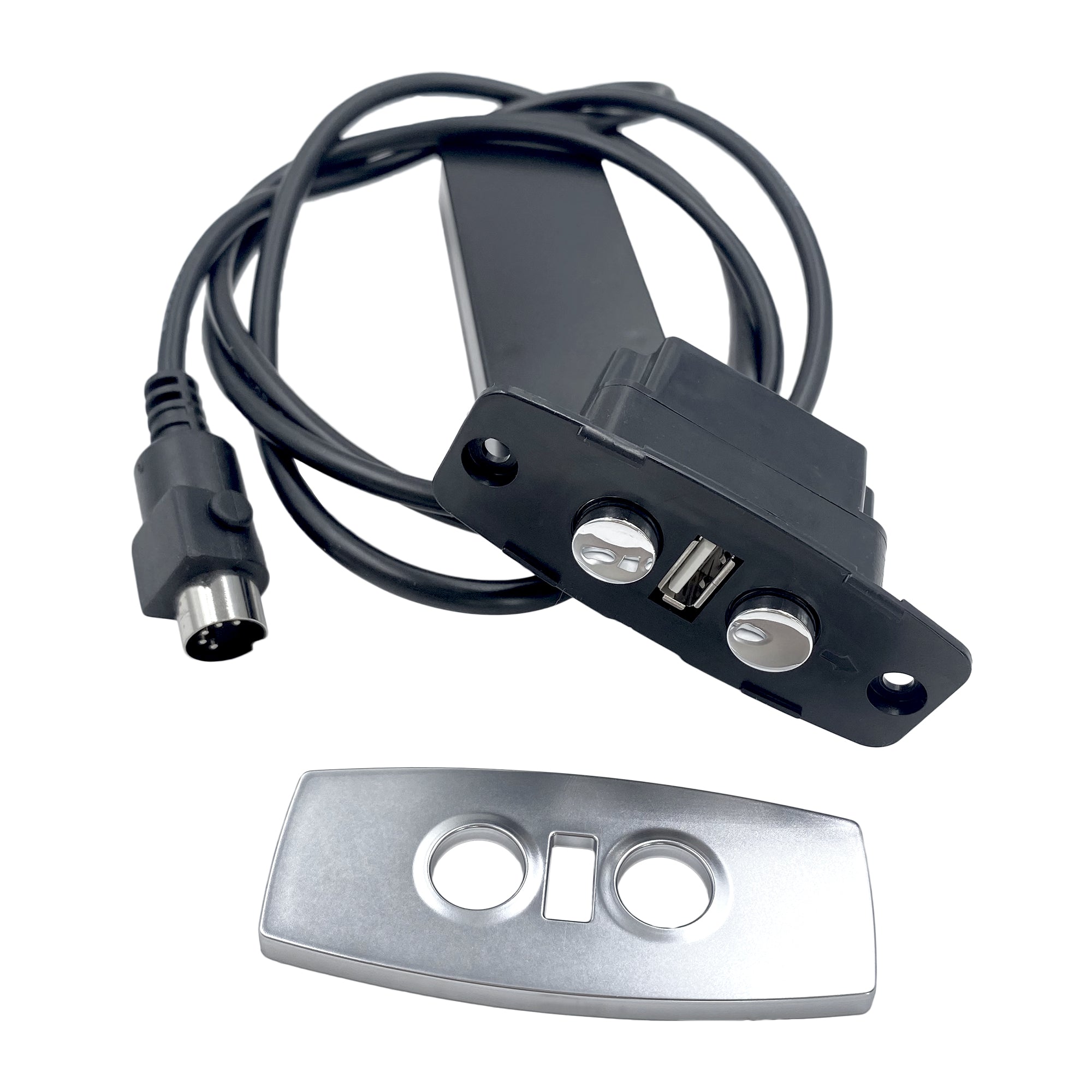 Fruhdi 2 Button 5 Pin Mulin Switch Model MLSK42-A3 Hand Controller with USB Replacement for Power Recliner