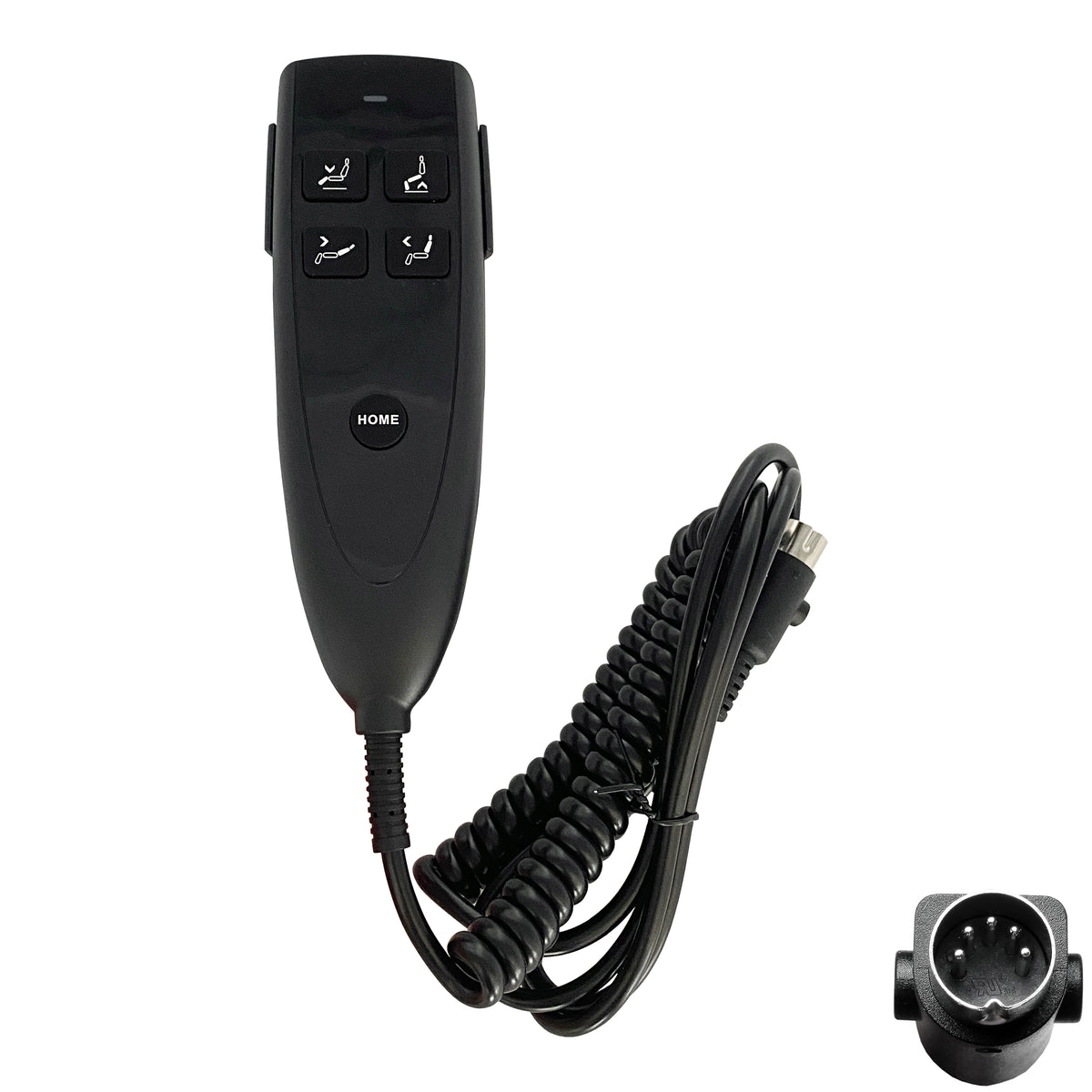 Fruhdi 4 Button 5 Pin Prong Remote Hand Control Handset with Home Button Replacement for Lift Chairs Power Recliners