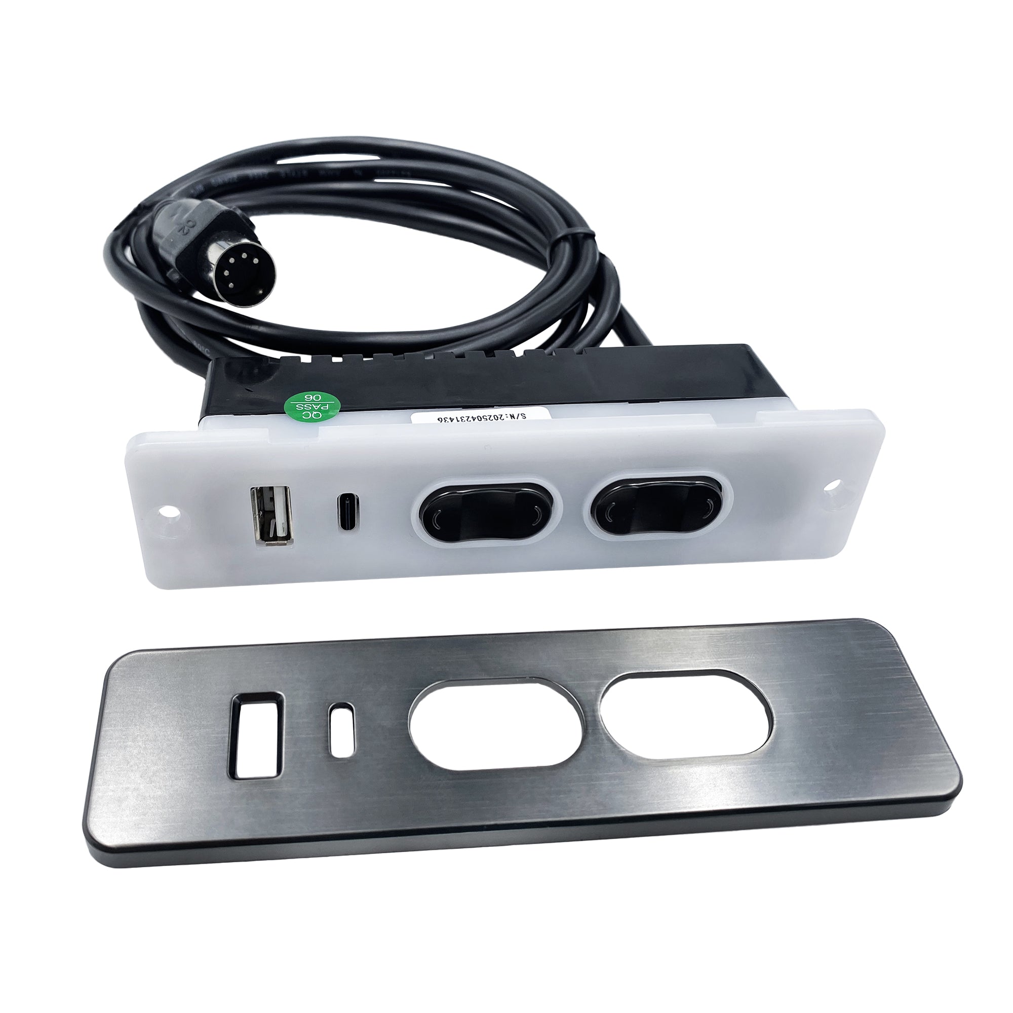 Fruhdi 4 Button 5 Pin Switch Hand Control Model DL-SK-179-06 with USB Type A C Port for Power Recliner Lift Chairs