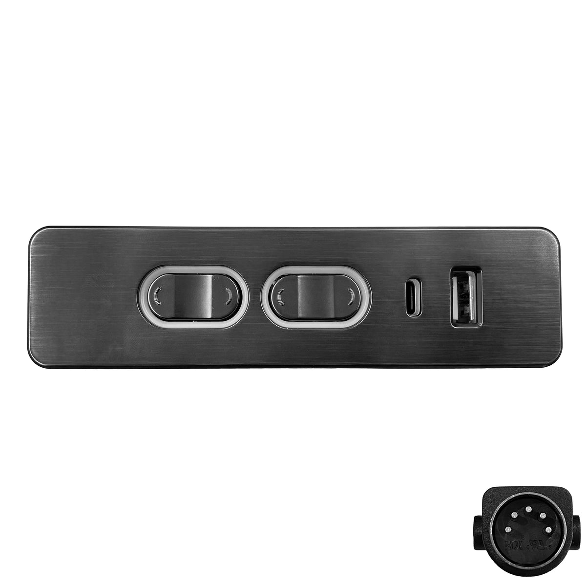 Fruhdi 4 Button 5 Pin Switch Hand Control Model DL-SK-179-06 with USB Type A C Port for Power Recliner Lift Chairs