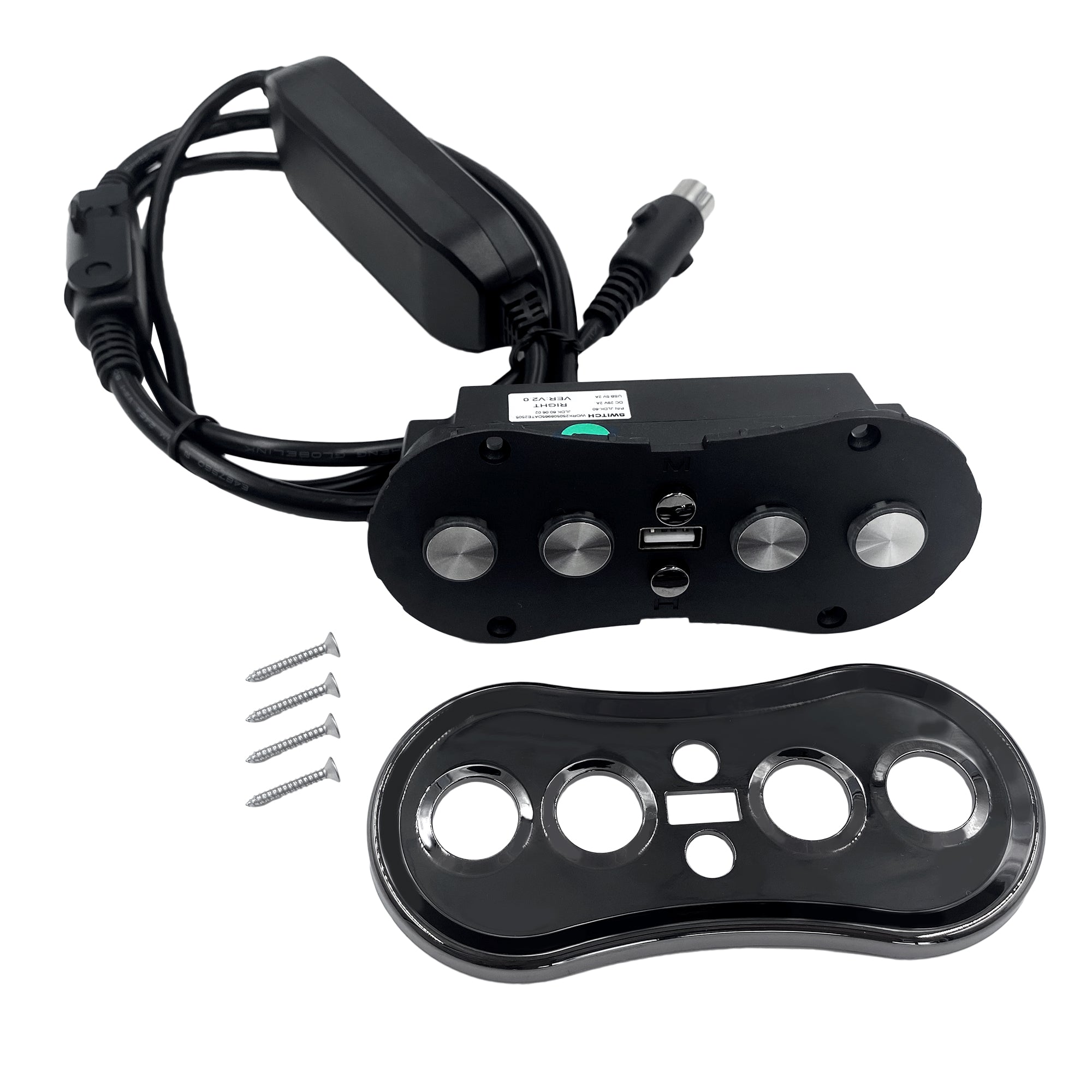 Fruhdi 6 Button 5 Pin Switch Controller Control Model JLDK.60.06.02 with USB for Electric Sofa Power Recliner Lift Chair