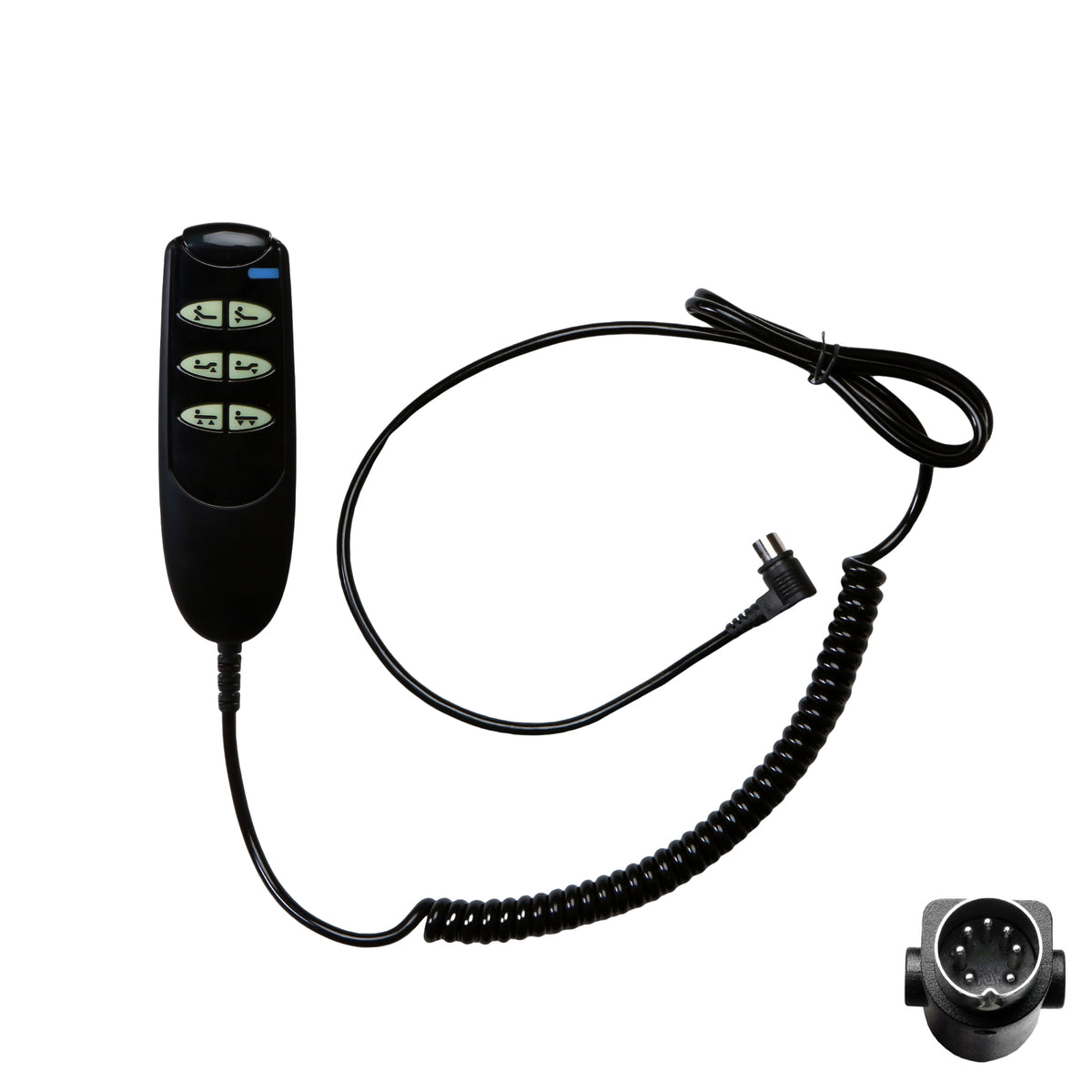 Fruhdi 6 Button 7 Pin Remote Hand Control Handset for Electric Hospital Beds Models 15033 and 15235