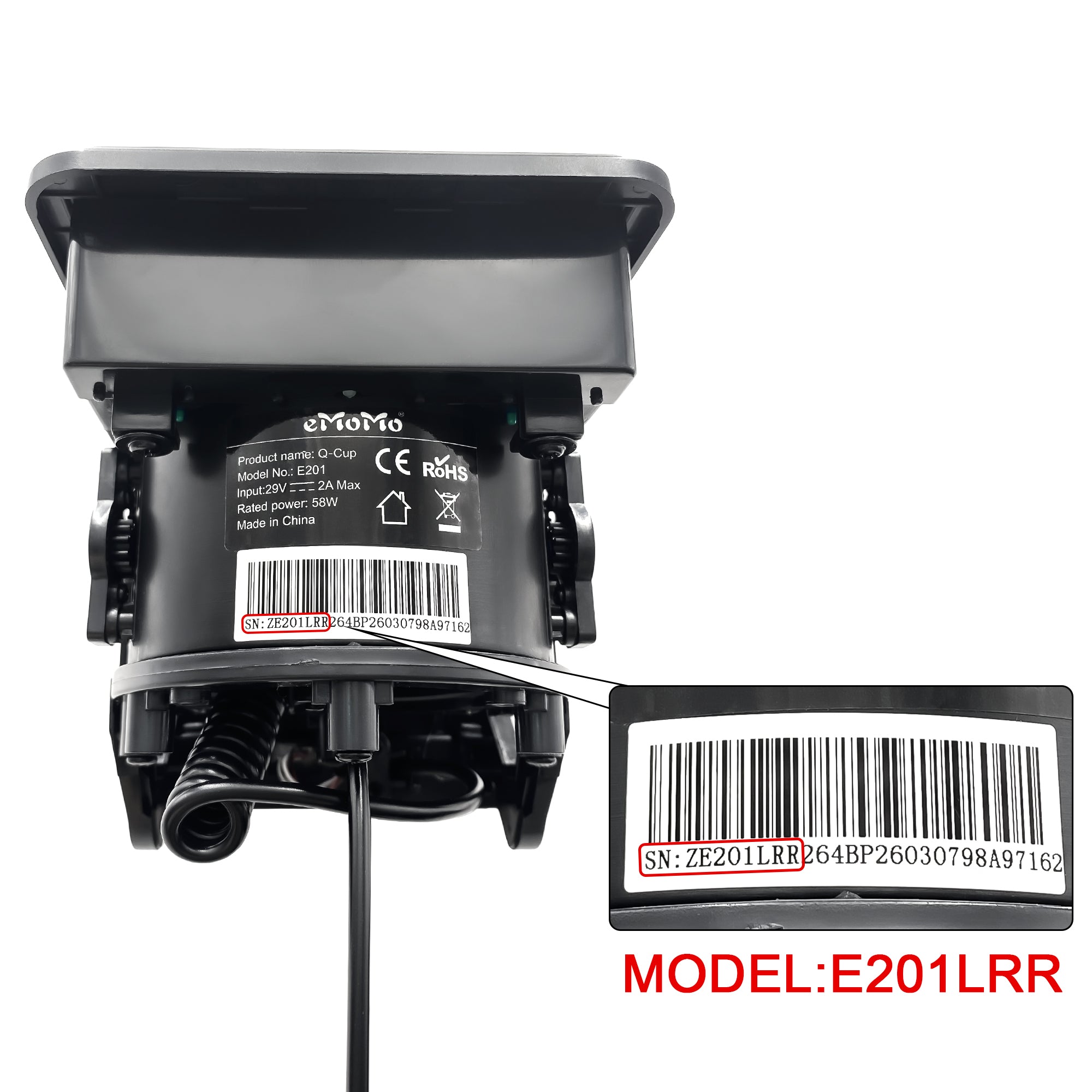Fruhdi 6 Buttons 8 Pin Emomo Q-CUP Cup Holder Controller Model E201LRR Replacement for Power Recliner