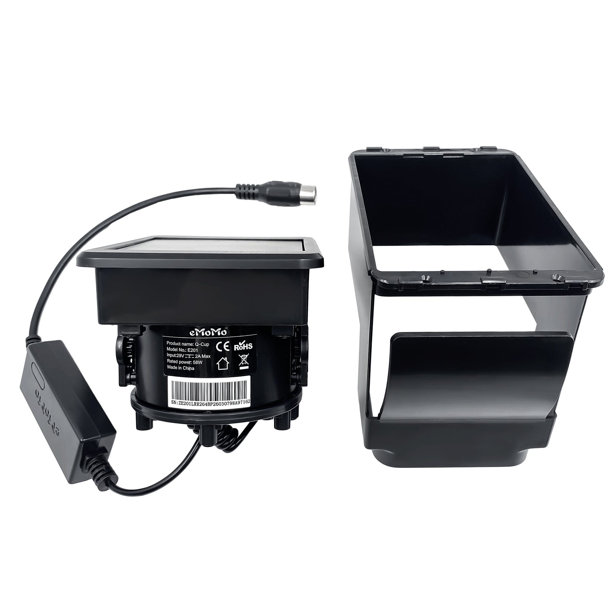 Fruhdi 6 Buttons 8 Pin Emomo Q-CUP Cup Holder Controller Model E201LRR Replacement for Power Recliner