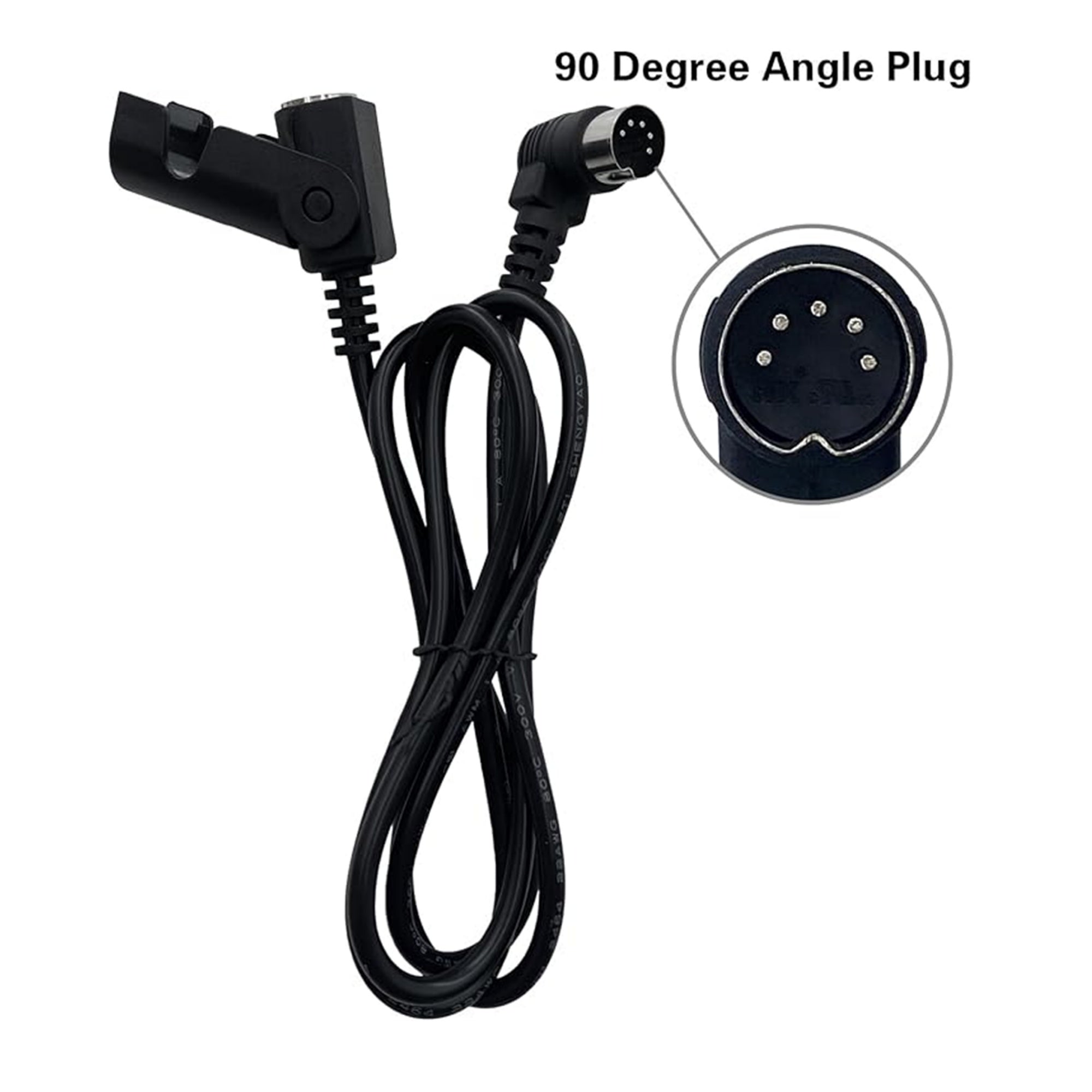 Black 2 Button 5 Pin Prong Hand Control Handset Remote with Backlight for Lift Chairs Power Recliner