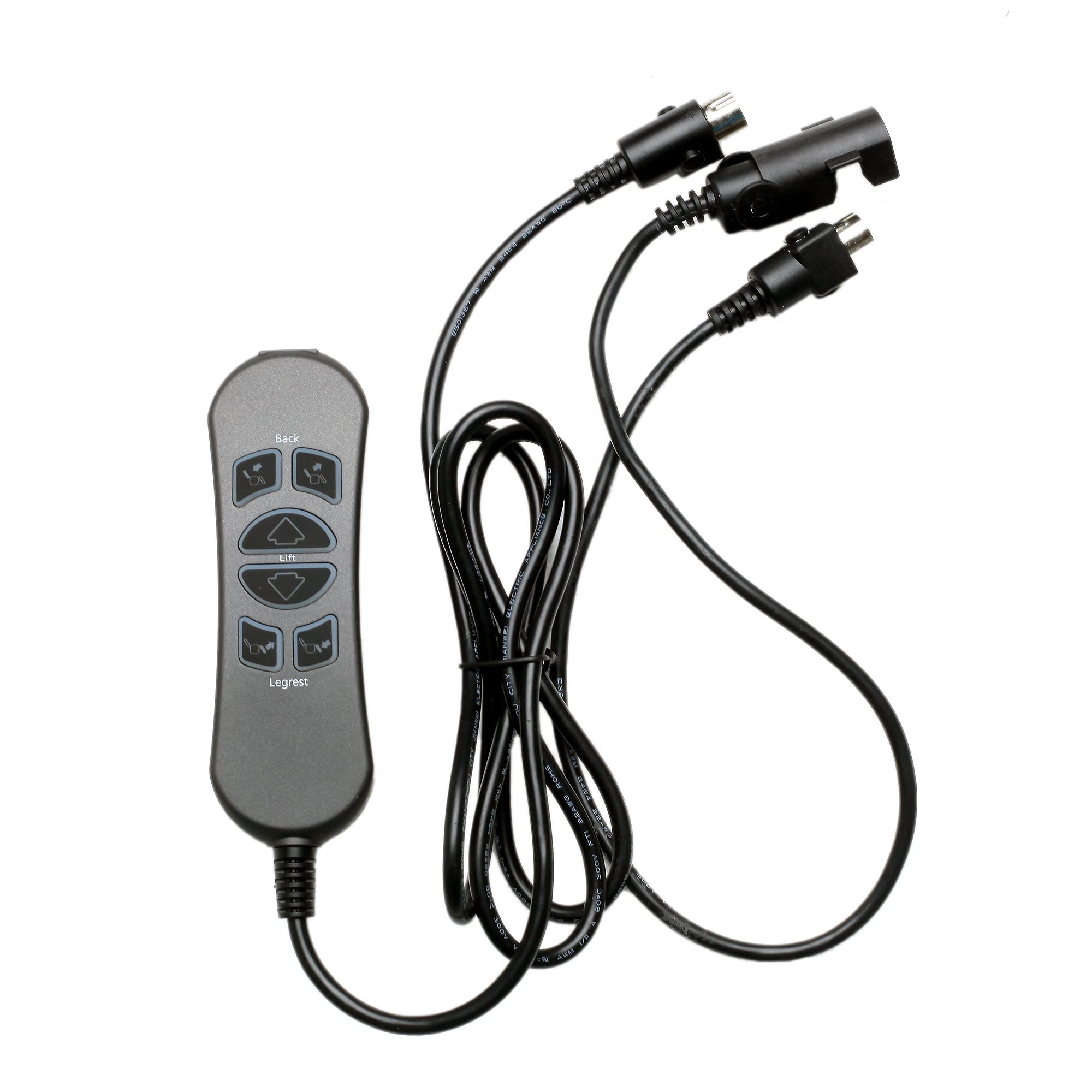 Remote Control 6 Pin 6 Button 5 Pin Prong MLSK89-A2 Handset Remote with USB and Backlight ...