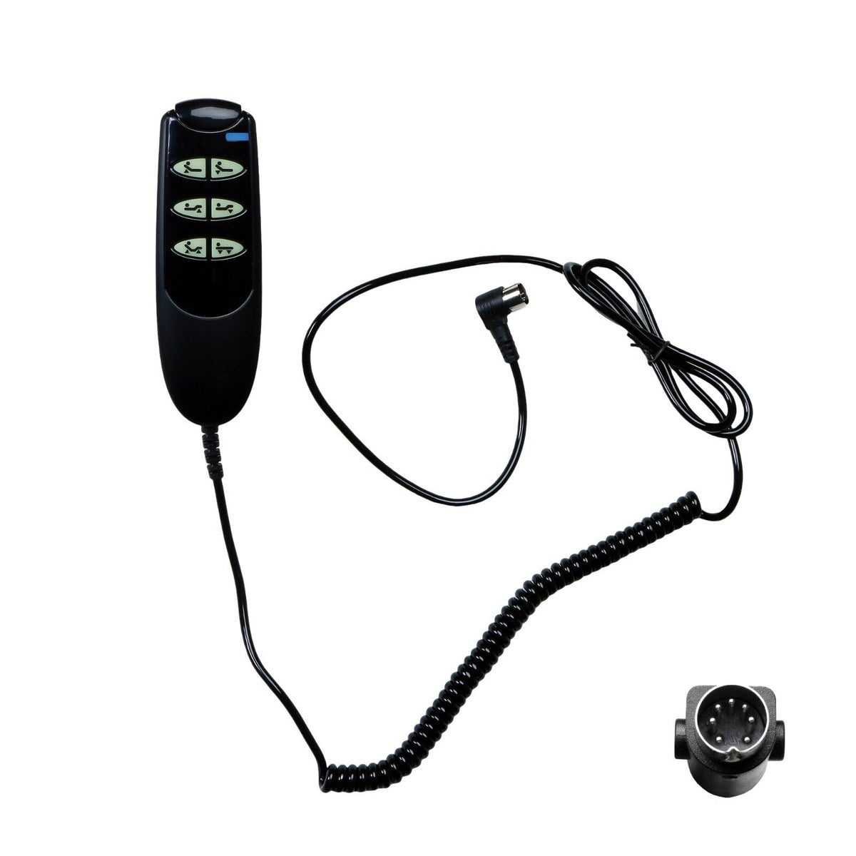 Fruhdi 6 Button 7 Pin Remote Hand Control Handset for Electric Hospital Beds Models 15033 and 15235