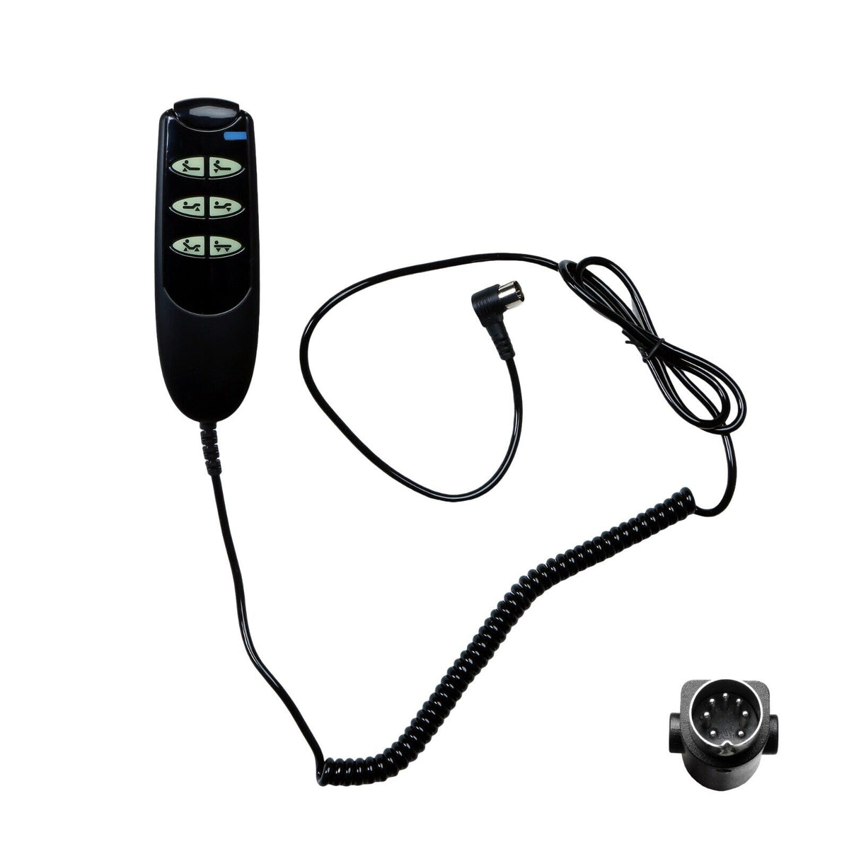 Remote Control 6 Pin 6 Button 7 Pin Remote for Electric Hospital Beds Model 15033 and 15235 ...