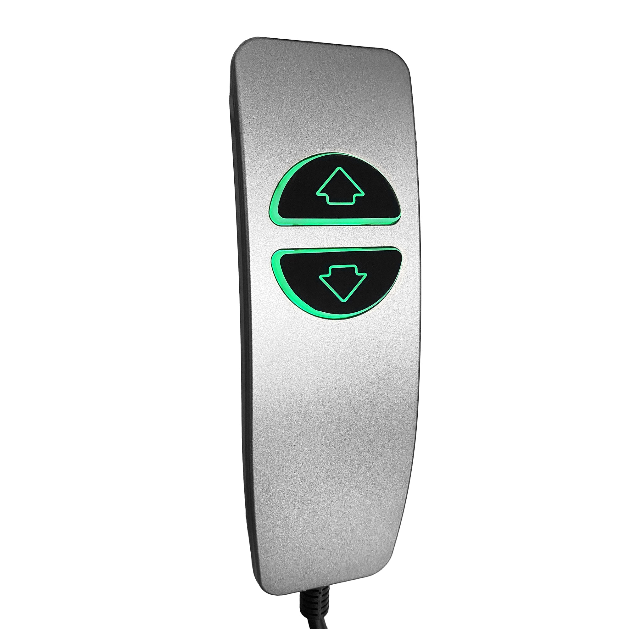 Grey 2 Button 5 Pin Prong Hand Control Handset Remote with Backlight for Lift Chairs Power Recliner