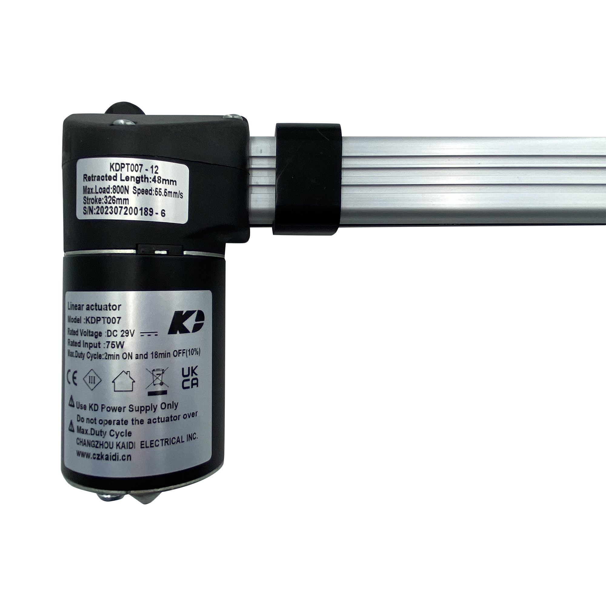 Kaidi Power Recliner Actuator (Model KDPT007-02) Replacement