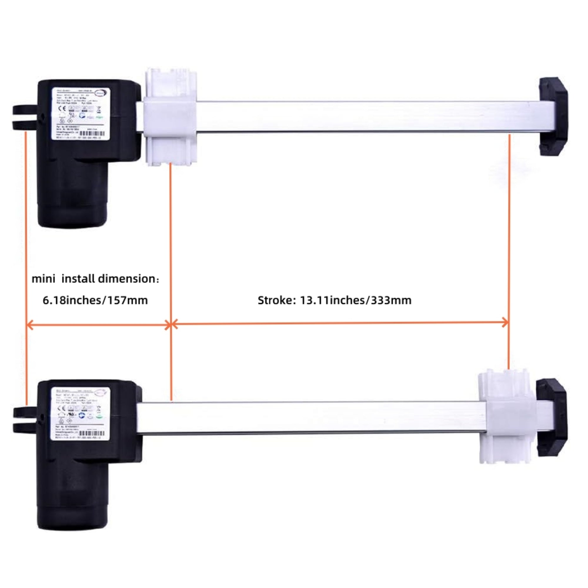 Fruhdi 450917/601438 Motor Power Recliners Lift Chairs Limoss Actuator Replacement Model MD141-30-L1-157-333