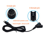 Fruhdi Lift Chair Recliner Timotion TP2 IP20 5 Pin Power Supply Adapter Kits with Extension Power Cord Replacement