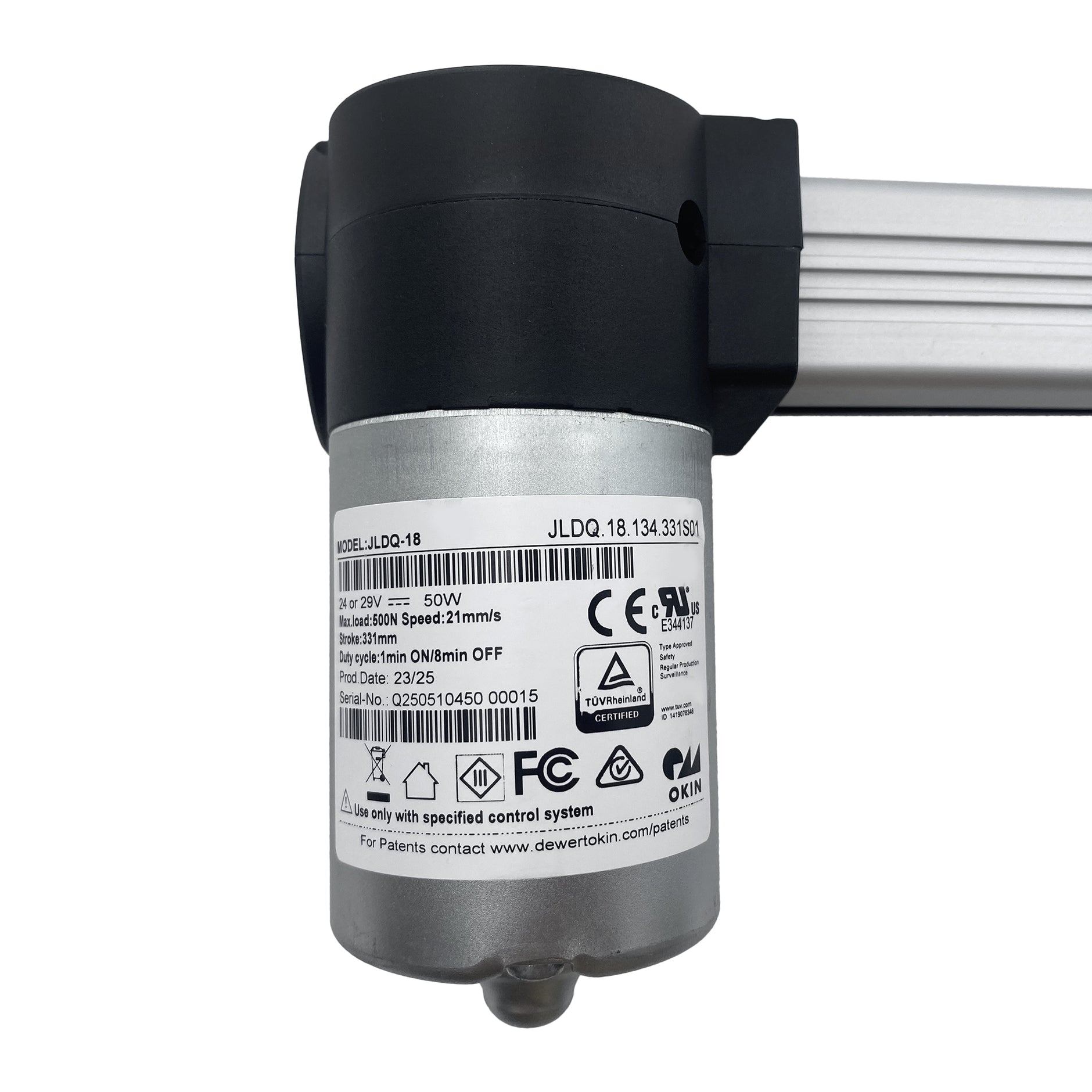 Okin 79945 Delta Drive Lift Motor For Recliners – 24V-29V Black (Genuine New)