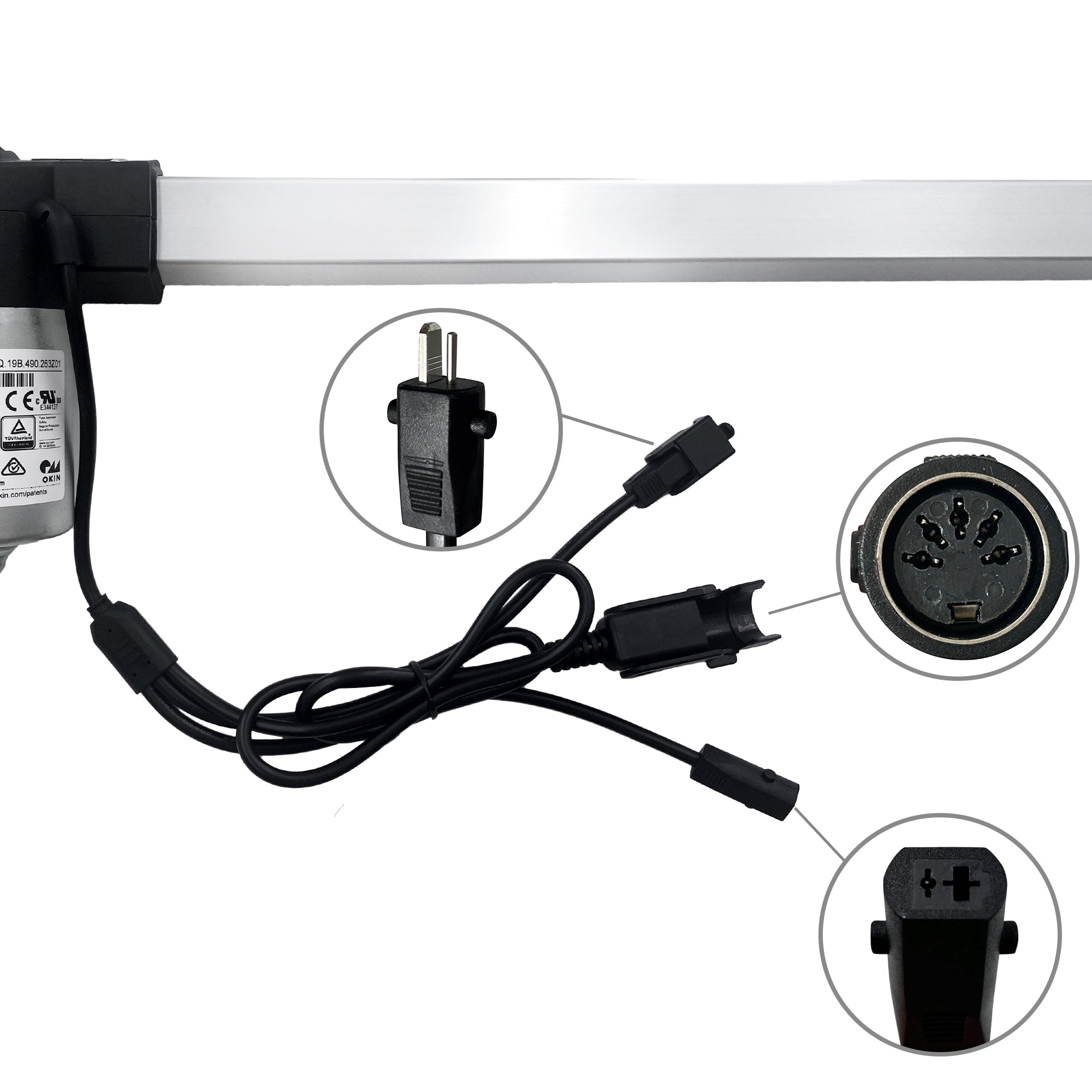Motor Model JLDQ-19B JLDQ.19B.490.263Z01 Linear Actuator Replacement for Electric Sofa Lift Chairs Power Recliner