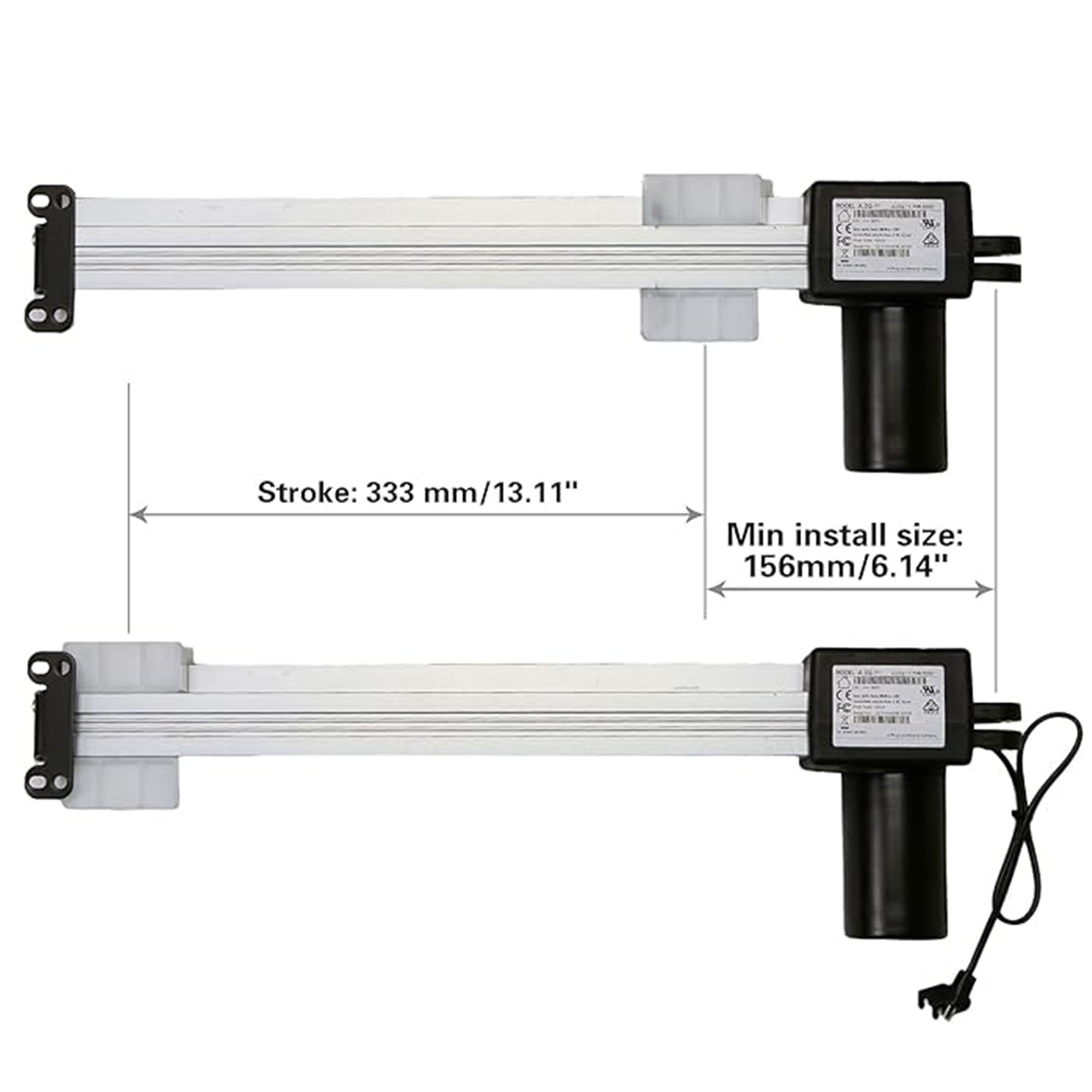 Fruhdi Power Recliner Okin Motor Model JLDQ.11.156.333D Lift Chairs Actuator Kit Replacement