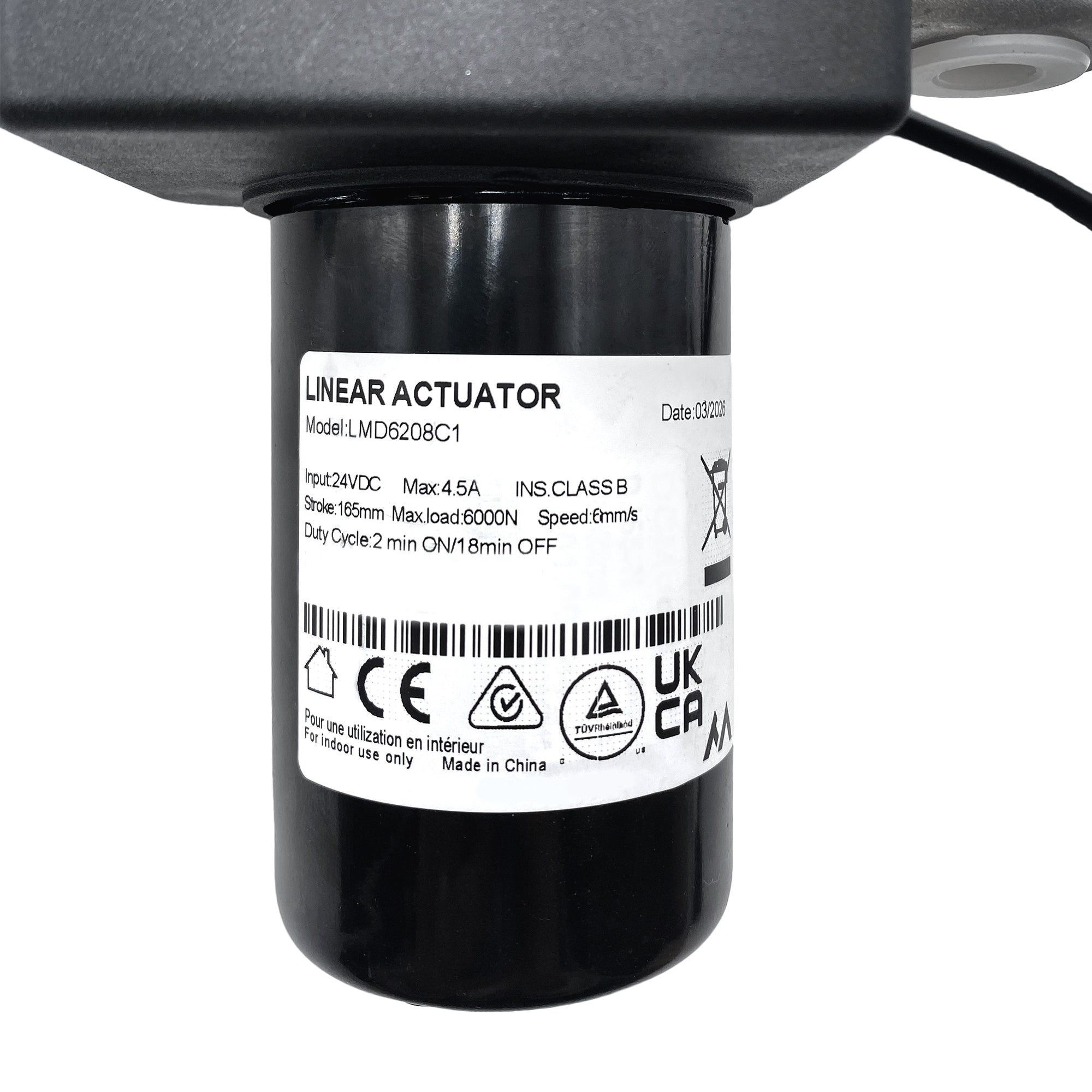 Fruhdi Power Recliner Actuator Replacing Motor Model LMD6208C1 Replacement for Electric Sofa Lift Chairs