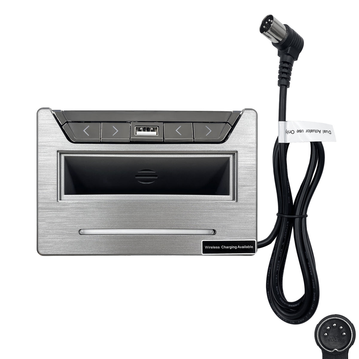 Fruhdi Power Recliner Emomo E502URRW replacing E502URRWB 4 Button Control Switch with USB and Wireless Charger Docker Replacement