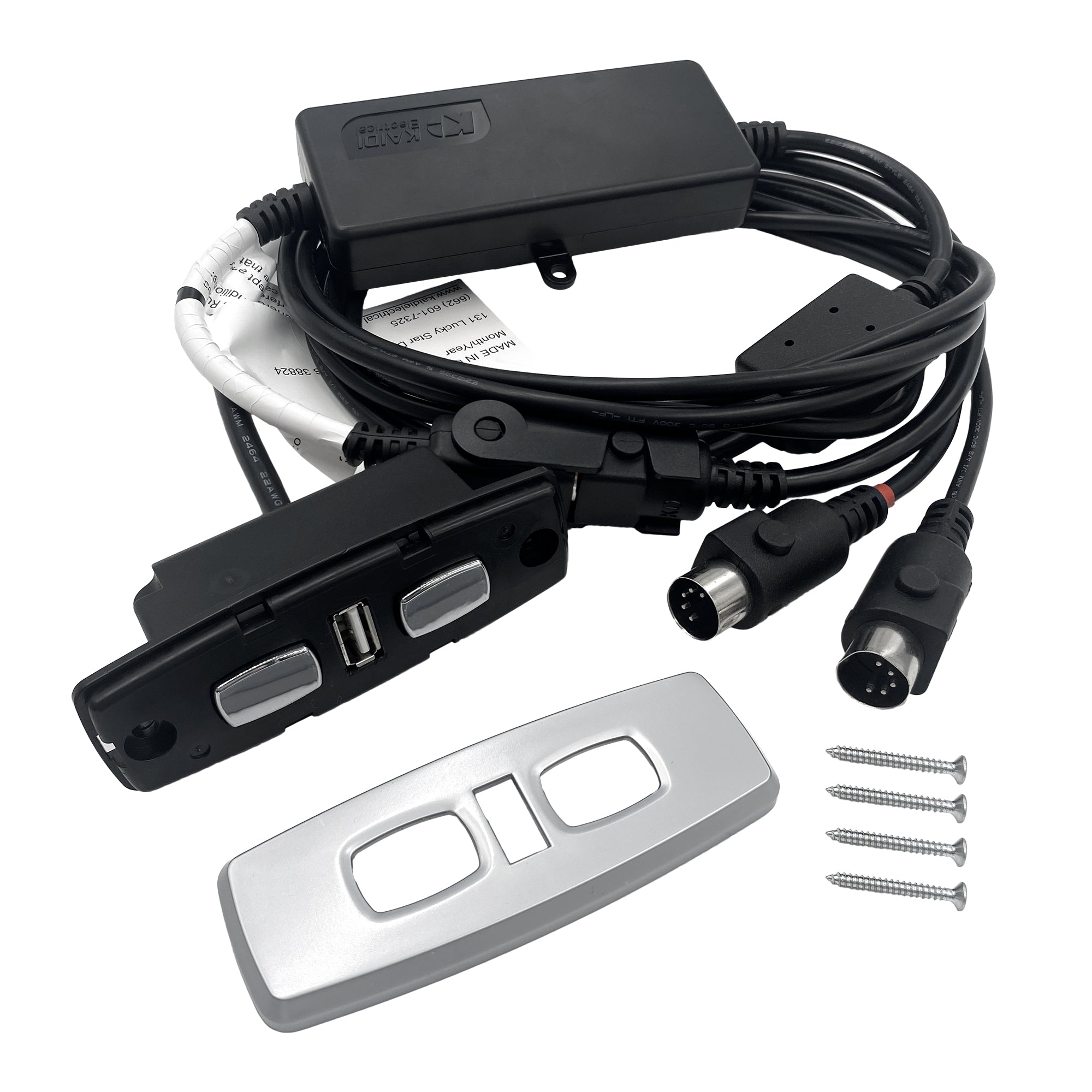 Fruhdi Power Recliner Kaidi 4 Button 5 Pin Switch Hand Control Controller Model KDH120F-006 with USB Port