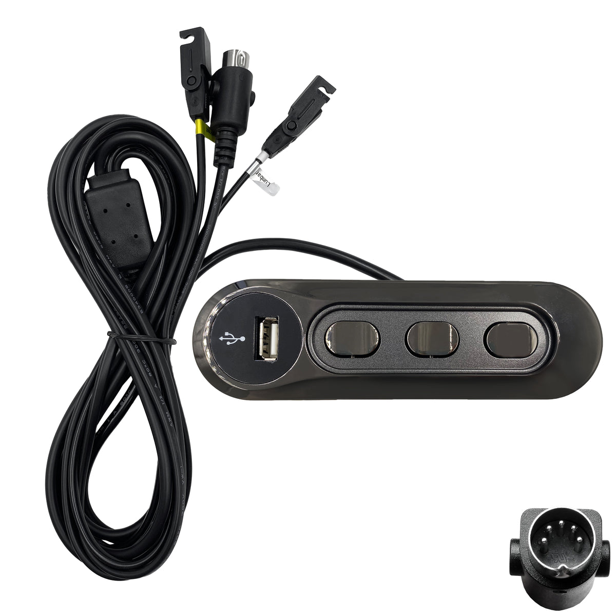 Fruhdi Power Recliner Kaidi 6 Button Switch Hand Control Controller Model KDH137B-005 Replacement with USB Port