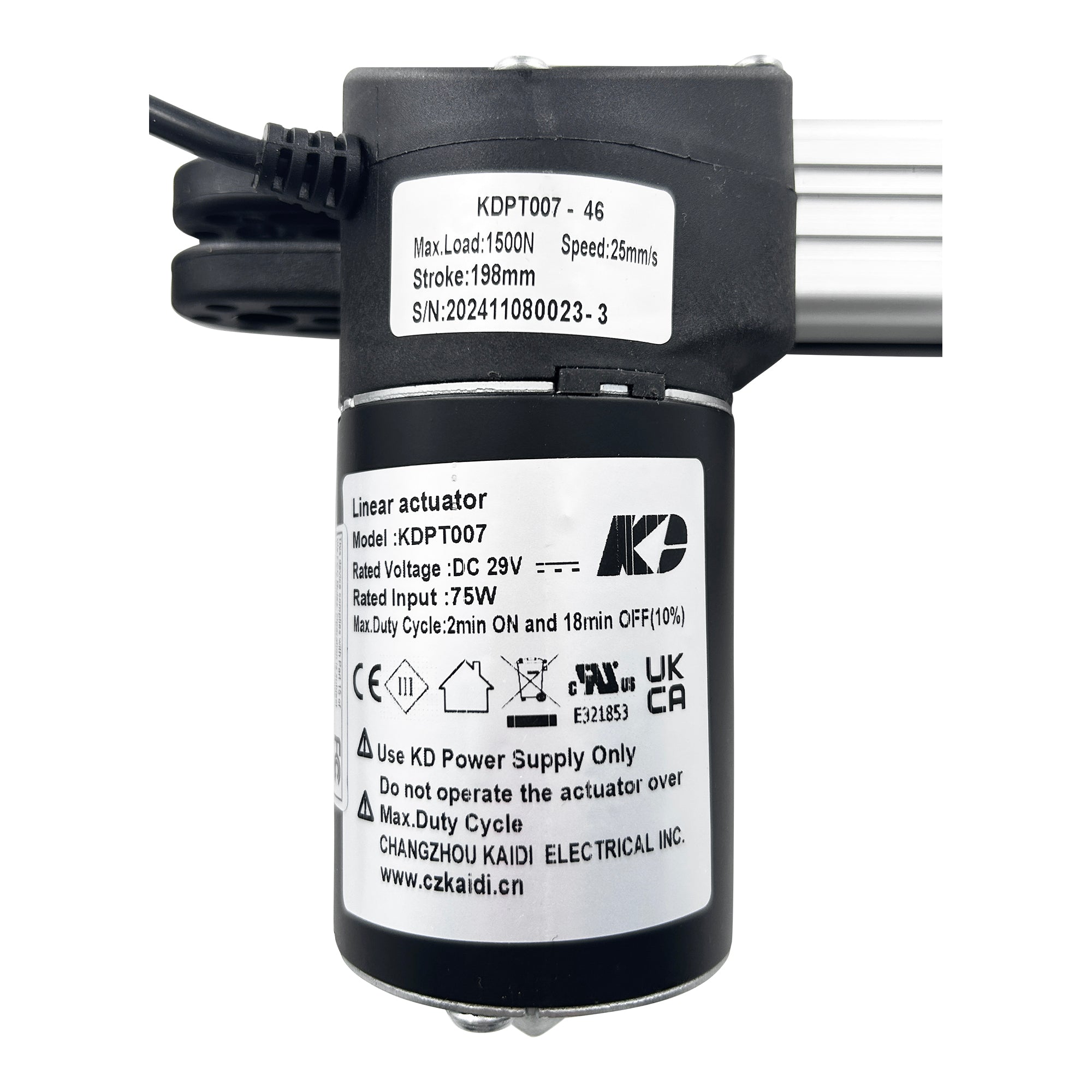 Fruhdi Power Recliner Lift Chairs Kaidi Motor Kit Model KDPT007-46 Linear Actuator Replacement