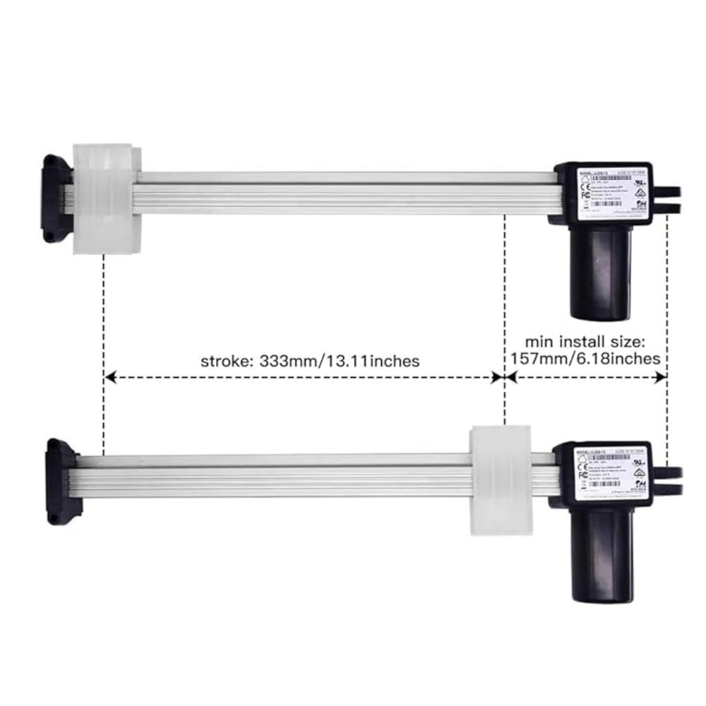 Fruhdi Power Recliner Lift Chair Okin Motor Model JLDQ-12 JLDQ.12.157.333K Actuator Replacement, Replacing Part for JLDQ.12.157.333G and R8123 R812301156333