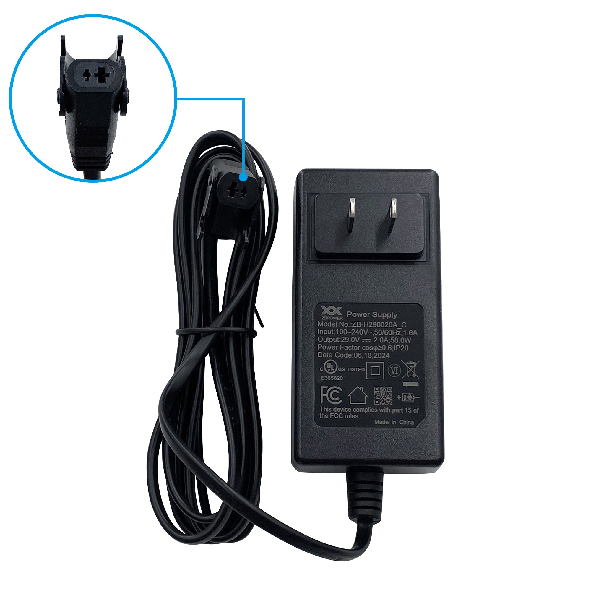 Fruhdi Power Recliner ZBPOWER 5000mAh Wireless Rechargeable Battery Pack Kits with Wall Power Supply and Y Power Cable