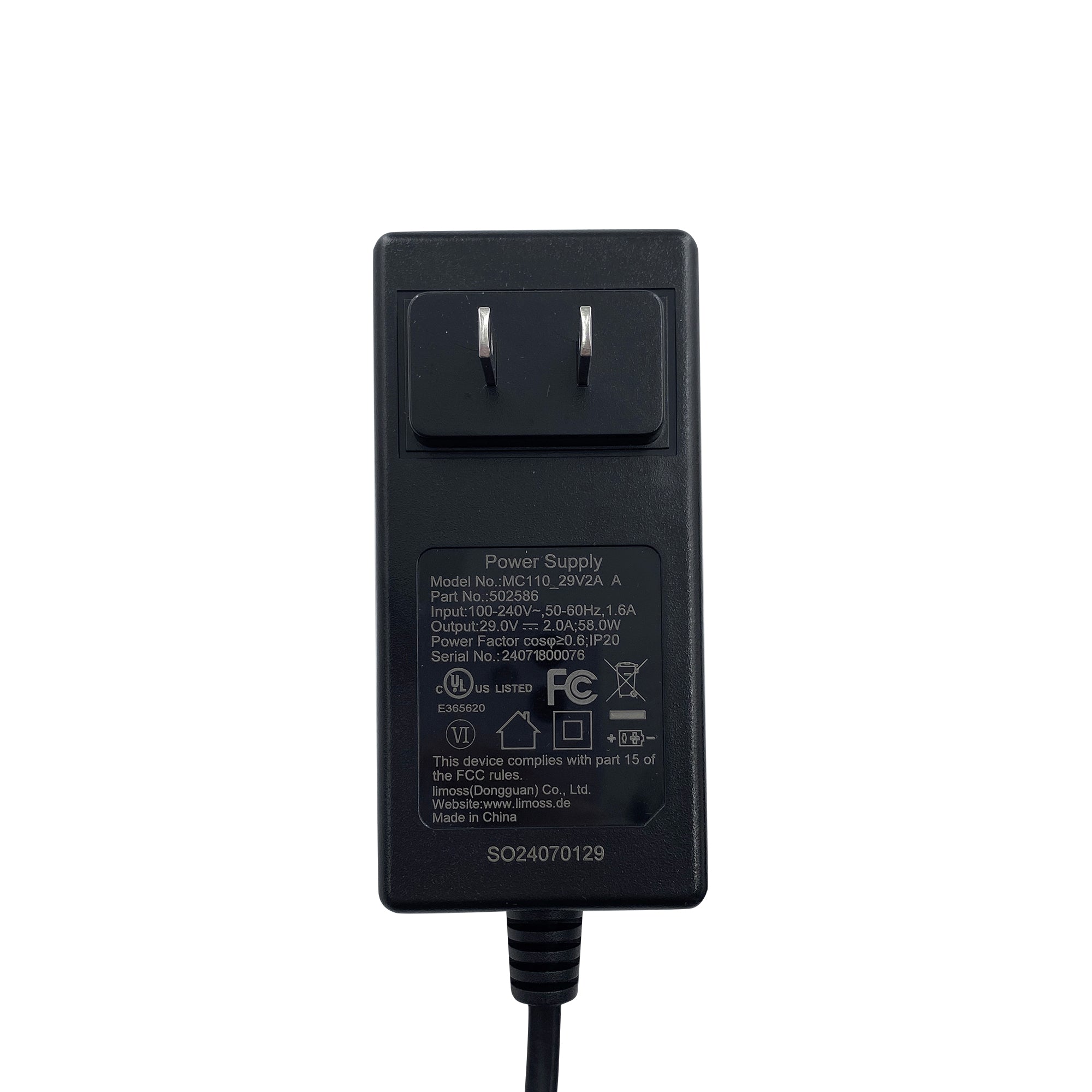 Fruhdi Power Recliners Limoss Power Supply Model MC110 with Extension Cord Cable Replacement