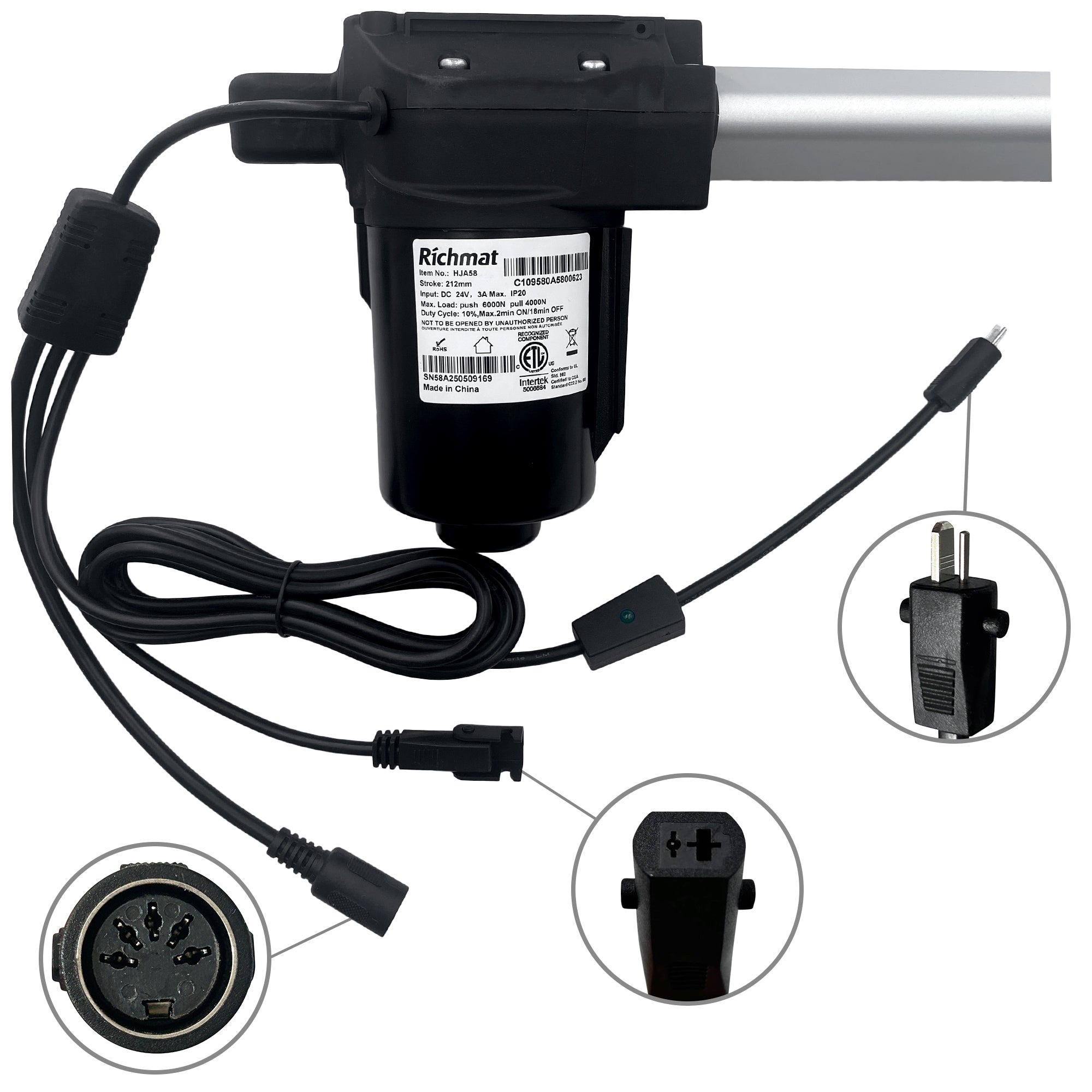 Fruhdi Lift Chair Richmat Model HJA58 Replacing GM1450-LM Actuator Motor Replacement