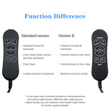 Fruhdi 6 Button 7 Male Pin Lift Chair Remote Controller Replaces HHC HSW306 Hand Control Replacement for Power Recliner
