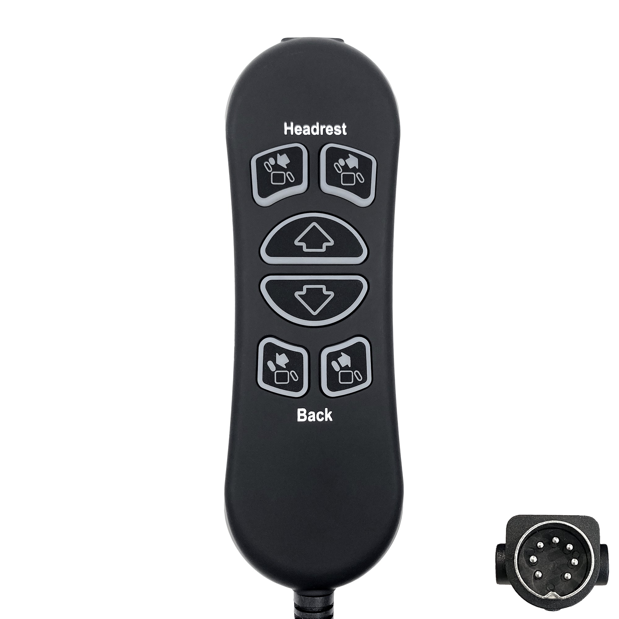 Fruhdi 6 Button 7 Male Pin Lift Chair Remote Controller Replaces HHC HSW306 Hand Control Replacement for Power Recliner
